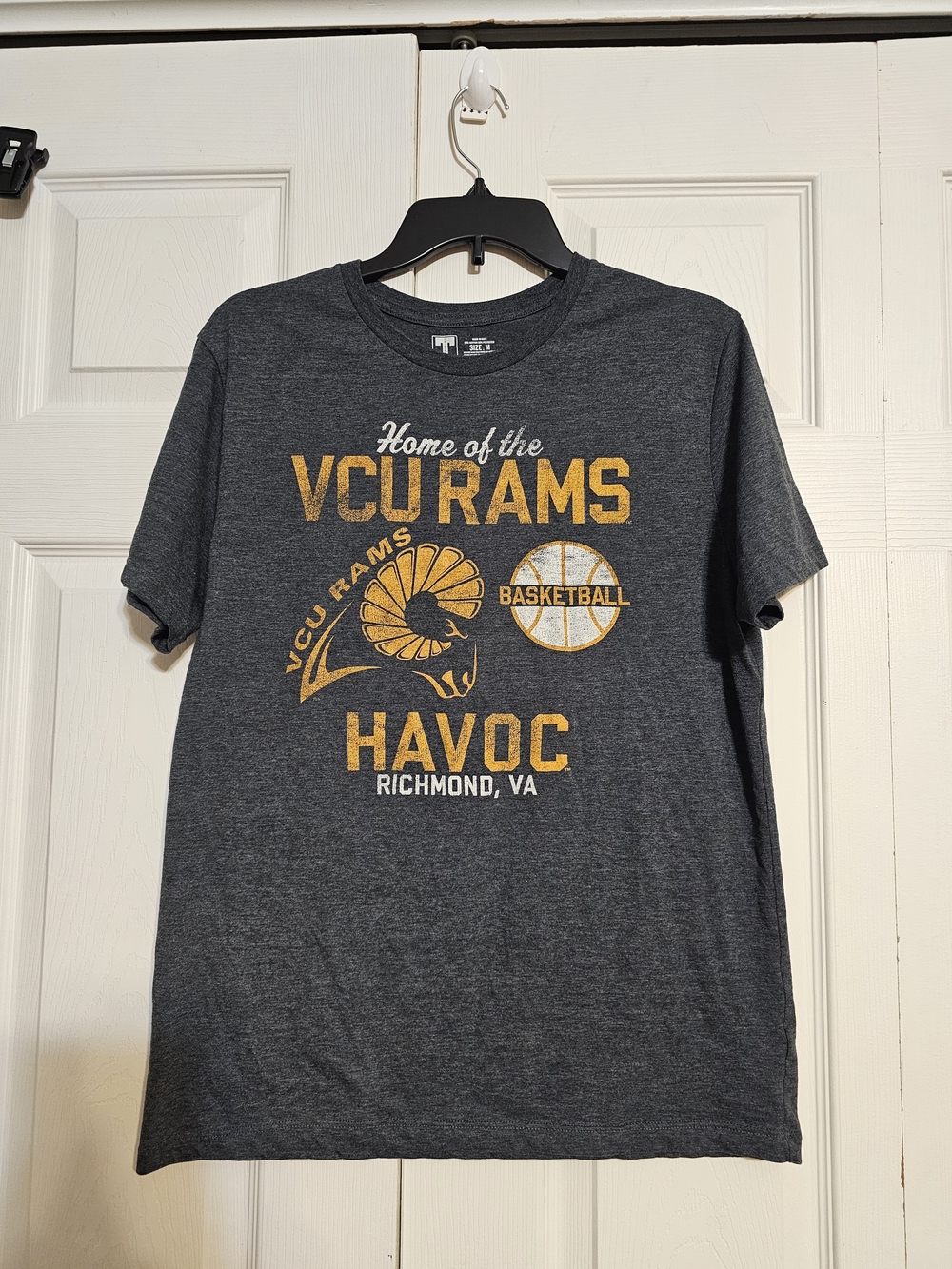 VCU Rams Charcoal Gray Crew Neck T-Shirt - Size M